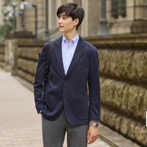 Uniqlo Cotton Blazer Navy